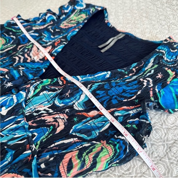 Anthropologie Blue Multicolor Midi Dress - Picture 10 of 16